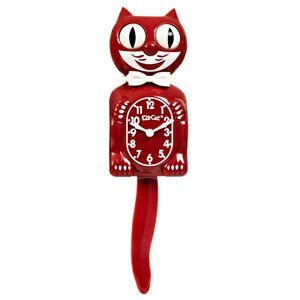 RETIRED Urban Outfitters Space Cherry Red Kit Cat Klock